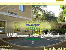 Tablet Screenshot of gasthof-waldesruh.at